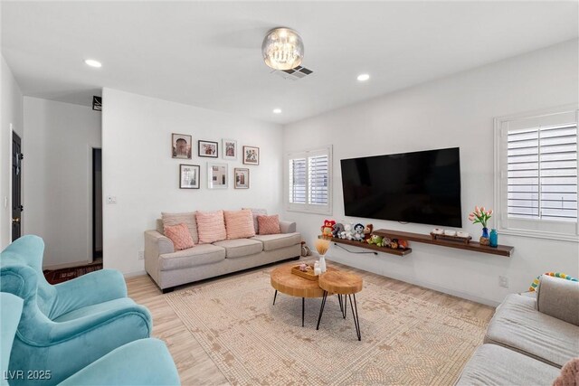9105 Chenin Ave, Las Vegas, NV 89129 - living area with wood finished floors and recessed lighting