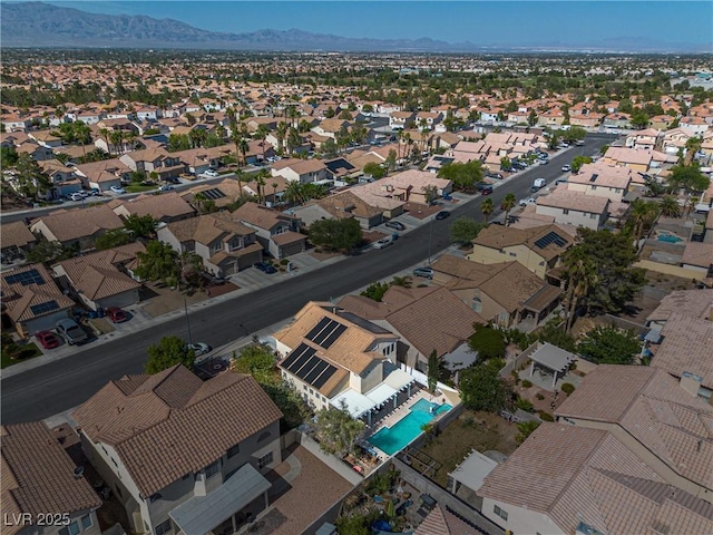 9105 Chenin Ave, Las Vegas, NV 89129 - aerial view of residential area featuring mountains