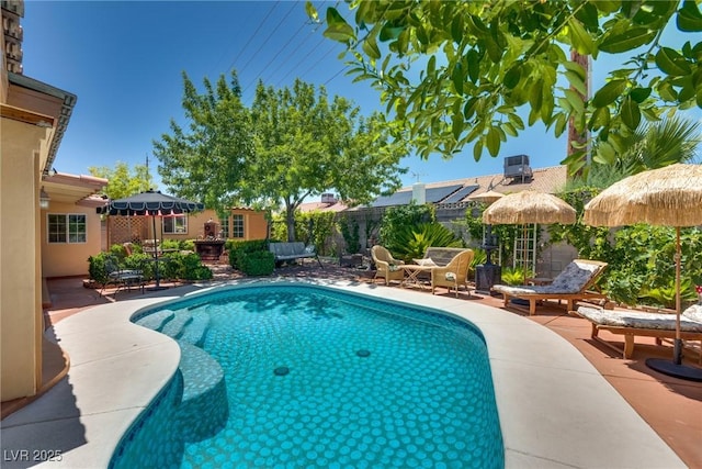 3877 Platis Cir, Las Vegas, NV 89103 - view of swimming pool featuring a patio area