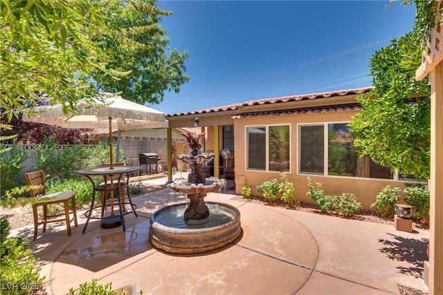 3877 Platis Cir, Las Vegas, NV 89103 - view of patio featuring area for grilling