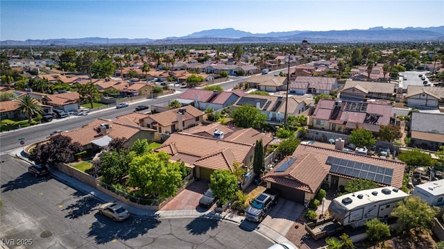 3877 Platis Cir, Las Vegas, NV 89103 - aerial view of residential area with mountains
