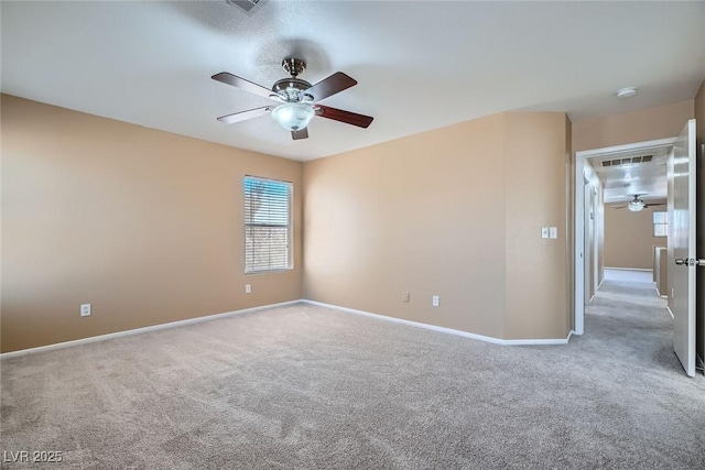 3141 Diamond Crest Ln, Henderson, NV 89052 - spare room featuring ceiling fan, carpet flooring, and a smoke detector