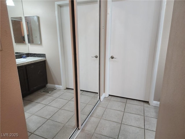 2110 Los Feliz St Unit 1096, Las Vegas, NV 89156 - bathroom with vanity and tile patterned floors
