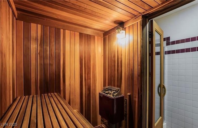 3125 N Buffalo Dr Unit 1133, Las Vegas, NV 89128 - sauna / steam room with wooden ceiling and wood walls
