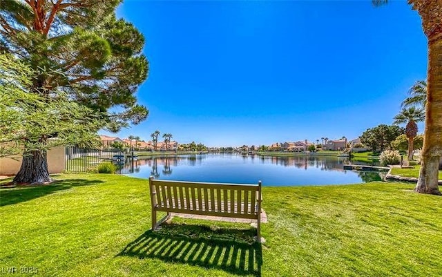 3125 N Buffalo Dr Unit 1133, Las Vegas, NV 89128 - view of home's community with a water view and a yard