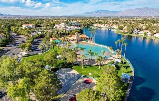 3125 N Buffalo Dr Unit 1133, Las Vegas, NV 89128 - aerial view of residential area featuring a water and mountain view