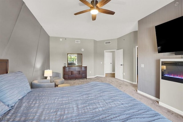 8255 Las Vegas Blvd Unit 722, Las Vegas, NV 89123 - carpeted bedroom featuring baseboards and ceiling fan