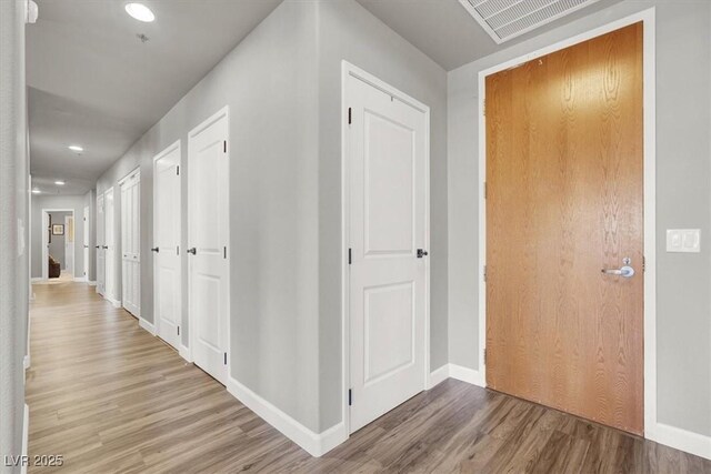 8255 Las Vegas Blvd Unit 722, Las Vegas, NV 89123 - hall with wood finished floors and recessed lighting