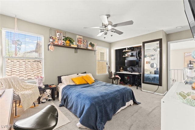5674 Moccasin Point St, Las Vegas, NV 89148 - carpeted bedroom with ceiling fan