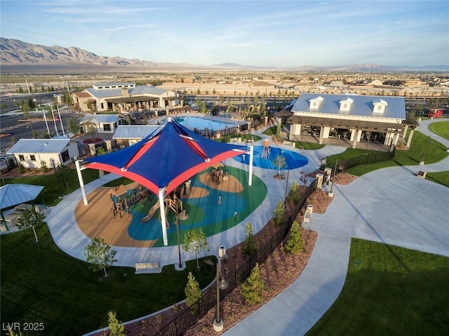 8048 Skye Bridge St, Las Vegas, NV 89166 - bird's eye view of a mountainous background