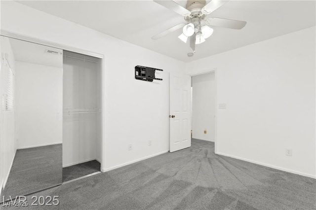 11755 Garland Grove Ln, Las Vegas, NV 89183 - unfurnished bedroom with carpet floors, a closet, and ceiling fan