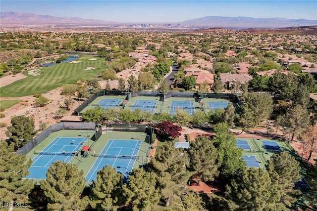 15 Emerald Dunes Cir, Henderson, NV 89052 - aerial view of a local golf course and a water and mountain view