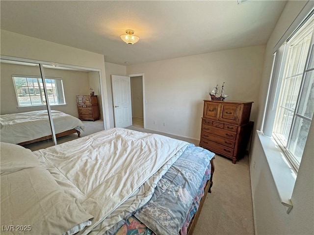 3110 National Ave, Pahrump, NV 89048 - bedroom featuring light carpet and a closet