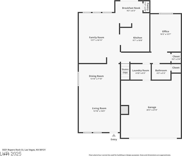 5021 Ropers Rock Ct, Las Vegas, NV 89131 - view of property floor plan