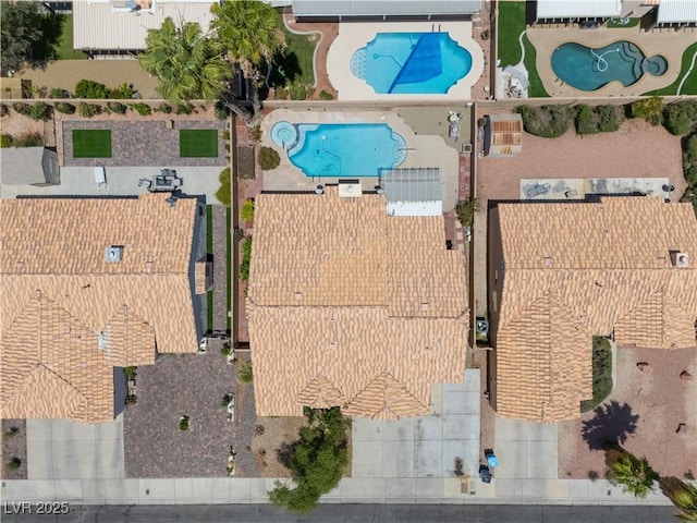 920 Serpentina Ave, Las Vegas, NV 89123 - aerial view of a pool area