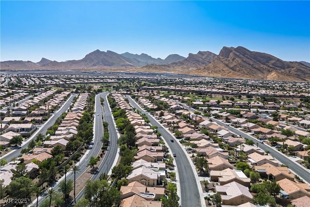 10305 Snyder Ave, Las Vegas, NV 89134 - aerial view of residential area with a mountainous background