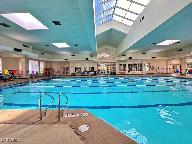 10305 Snyder Ave, Las Vegas, NV 89134 - indoor pool with a skylight