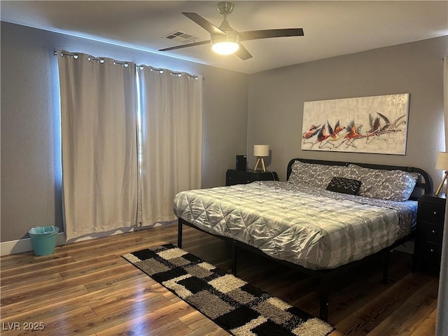 8901 Kingswood Dr, Las Vegas, NV 89147 - bedroom featuring wood finished floors and a ceiling fan