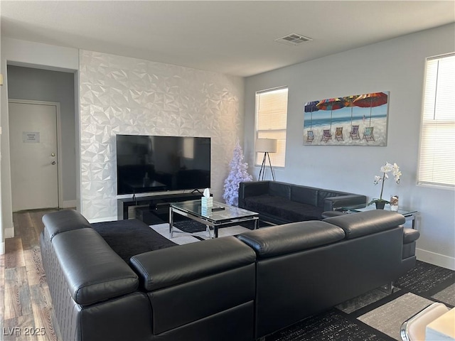 8901 Kingswood Dr, Las Vegas, NV 89147 - living room with wood finished floors and baseboards