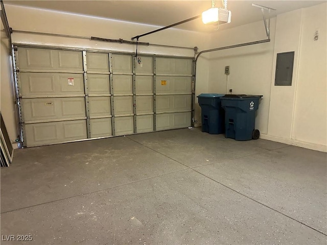 8901 Kingswood Dr, Las Vegas, NV 89147 - garage with electric panel and a garage door opener