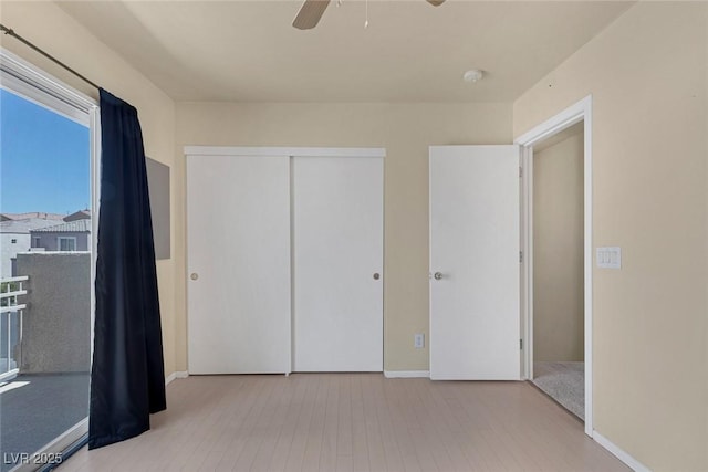6217 Lapilli Ave, Las Vegas, NV 89139 - unfurnished bedroom with a closet and ceiling fan