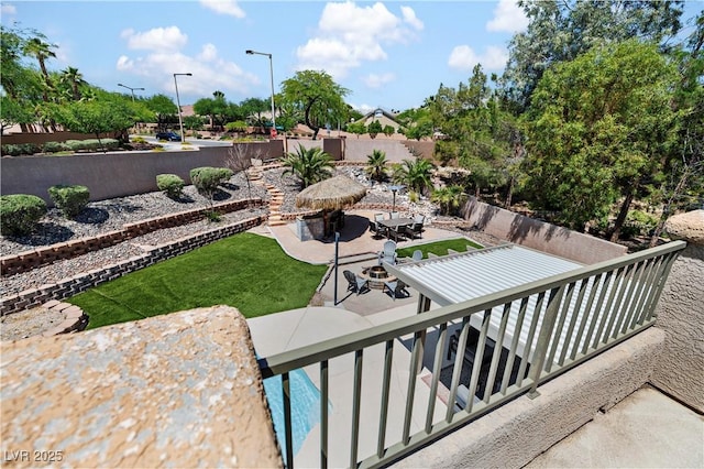 10645 Redwood Grove Ave, Las Vegas, NV 89144 - view of yard featuring a patio area and outdoor dining area