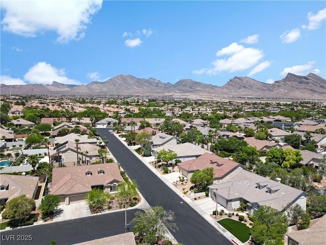 10645 Redwood Grove Ave, Las Vegas, NV 89144 - aerial view of residential area with mountains