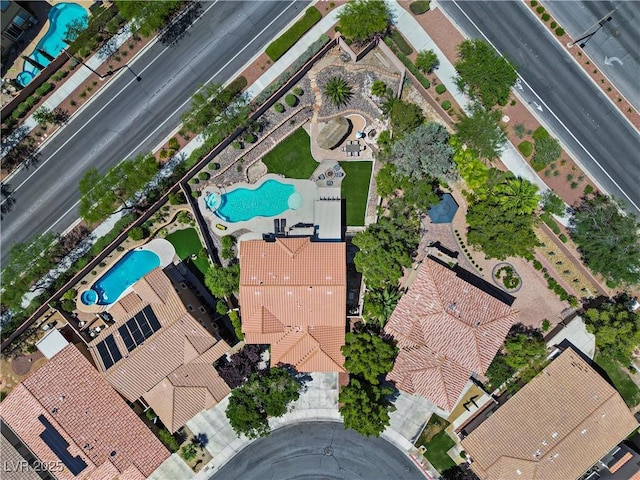 10645 Redwood Grove Ave, Las Vegas, NV 89144 - aerial overview of property's location with a pool