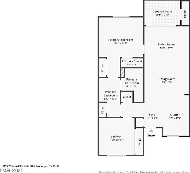 8070 W Russell Rd Unit 1023, Las Vegas, NV 89113 - view of floor plan / room layout