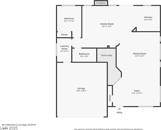 9011 Aldershot Ct, Las Vegas, NV 89147 - view of floor plan / room layout
