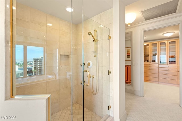 1 Hughes Center Dr Unit 903, Las Vegas, NV 89169 - full bath with a stall shower and tile patterned flooring