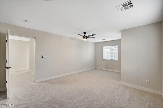 9021 Rendon St, Las Vegas, NV 89143 - empty room with a ceiling fan, light colored carpet, and a smoke detector