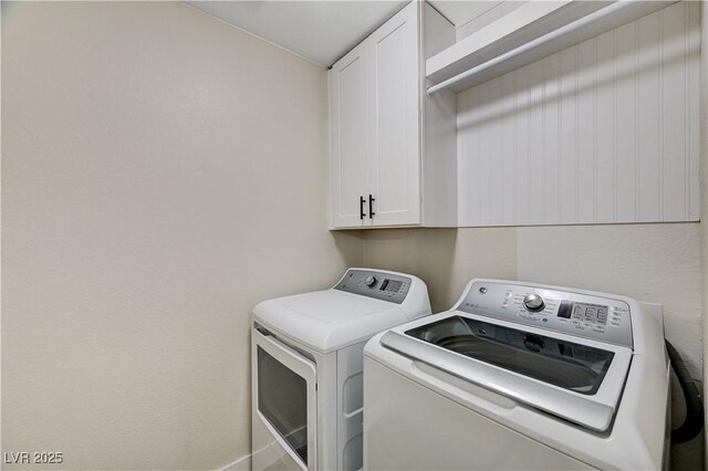 9021 Rendon St, Las Vegas, NV 89143 - washroom with cabinet space and washer and dryer