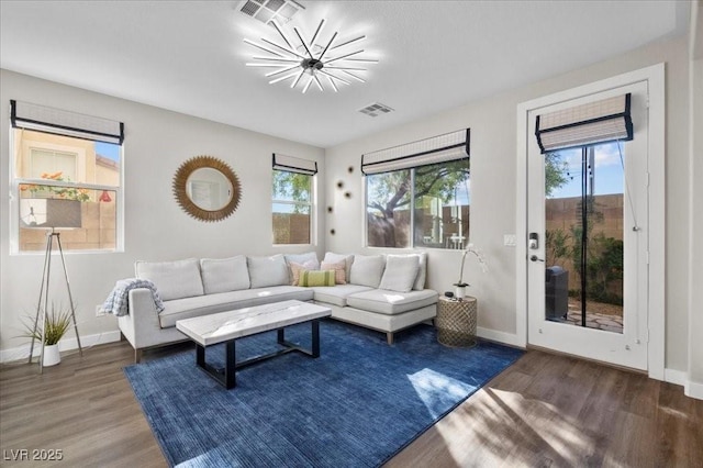8353 Lower Trailhead Ave, Las Vegas, NV 89113 - living area featuring wood finished floors