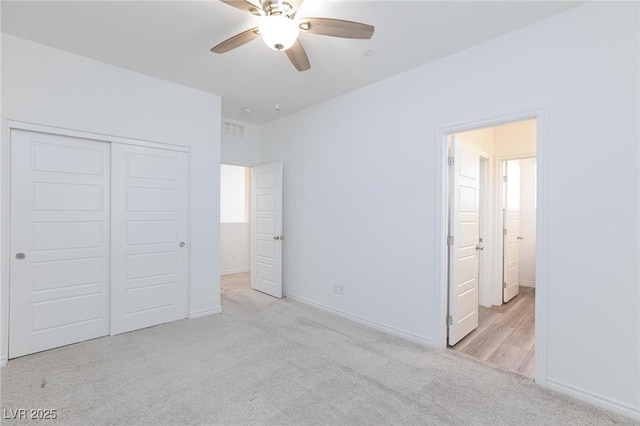 835 Aurelie Ridge St, Henderson, NV 89011 - unfurnished bedroom featuring carpet flooring, a closet, and ceiling fan