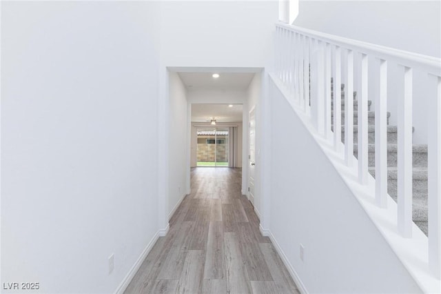 835 Aurelie Ridge St, Henderson, NV 89011 - hall featuring wood finished floors and recessed lighting