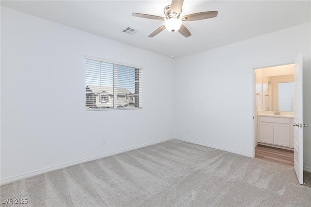 835 Aurelie Ridge St, Henderson, NV 89011 - spare room with light colored carpet and ceiling fan