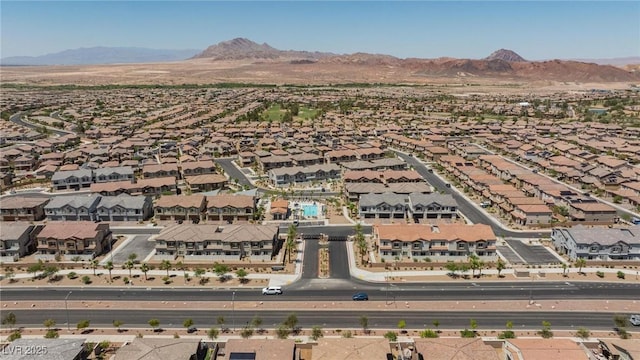 835 Aurelie Ridge St, Henderson, NV 89011 - aerial overview of property's location featuring nearby suburban area and a mountain backdrop