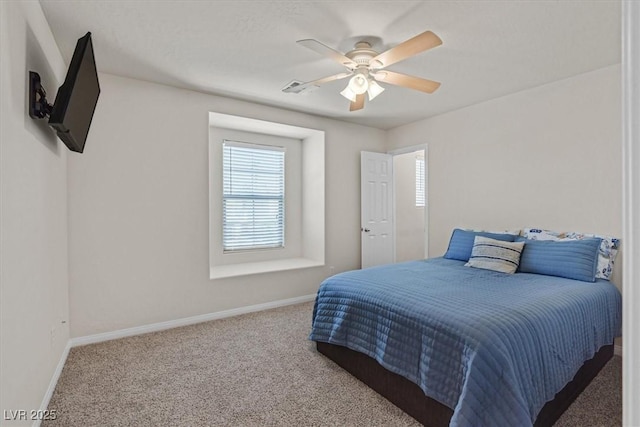 953 Via Del Tramonto St, Henderson, NV 89011 - carpeted bedroom with baseboards and ceiling fan