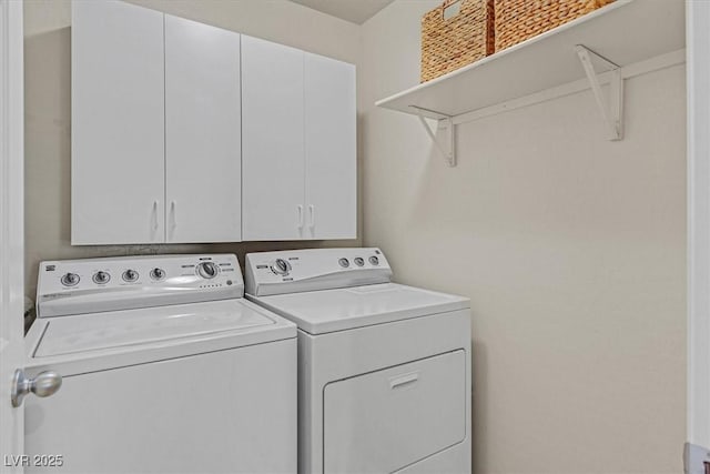 953 Via Del Tramonto St, Henderson, NV 89011 - laundry room featuring separate washer and dryer and cabinet space
