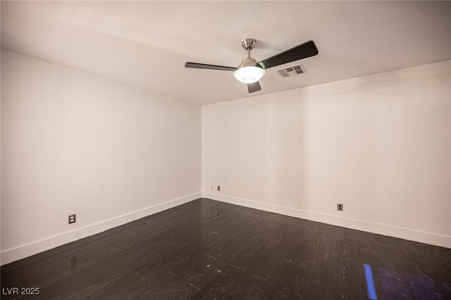 10414 Midseason Mist St, Las Vegas, NV 89183 - empty room with ceiling fan and dark wood finished floors
