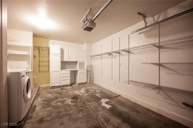 10414 Midseason Mist St, Las Vegas, NV 89183 - washroom featuring washer and clothes dryer and a garage