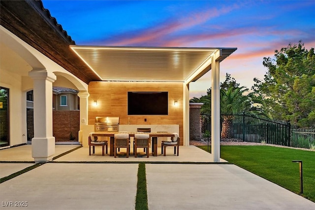 11906 Port Labelle Dr, Las Vegas, NV 89141 - view of patio / terrace with area for grilling