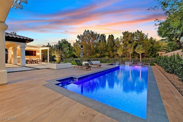 11906 Port Labelle Dr, Las Vegas, NV 89141 - view of pool with a patio area and a wooden deck