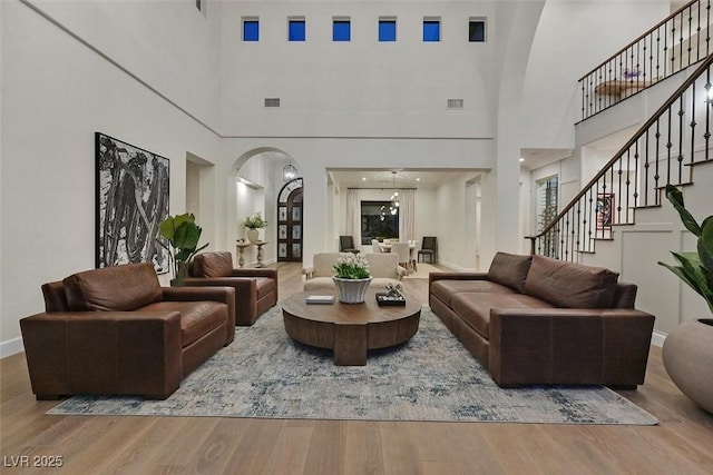 11906 Port Labelle Dr, Las Vegas, NV 89141 - common area featuring a towering ceiling and stairway