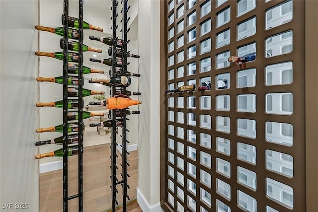 11906 Port Labelle Dr, Las Vegas, NV 89141 - wine cellar featuring baseboards and wood finished floors