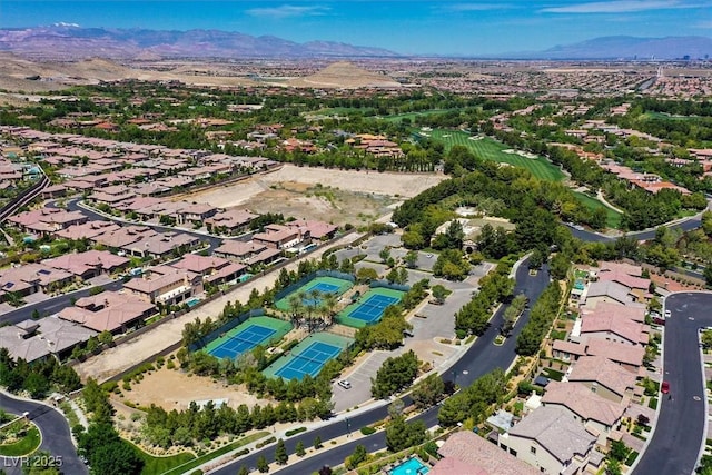11906 Port Labelle Dr, Las Vegas, NV 89141 - aerial overview of property's location with mountains and nearby suburban area