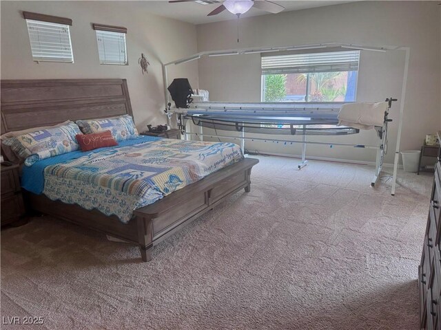 6614 Collingsworth St, Las Vegas, NV 89131 - bedroom featuring carpet and a ceiling fan