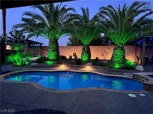 6614 Collingsworth St, Las Vegas, NV 89131 - view of pool featuring a fenced backyard and a patio