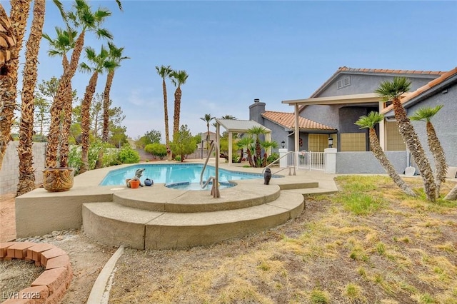 1970 Del Font Ct, Las Vegas, NV 89117 - swimming pool with a fenced backyard and a patio area